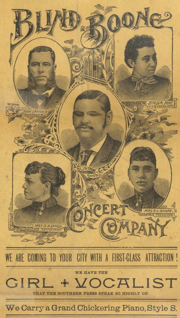 Blind Boone Concert Company Poster