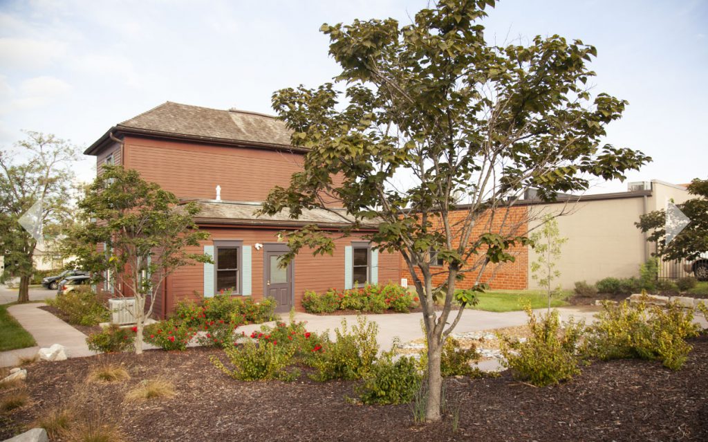 The Tribute Garden and backyard event space at the Blind Boone Home
