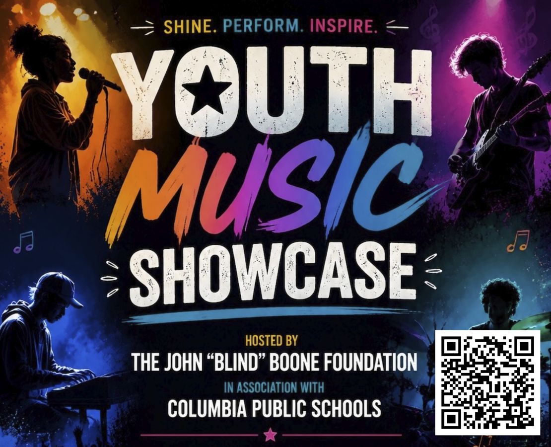 four young people playing music